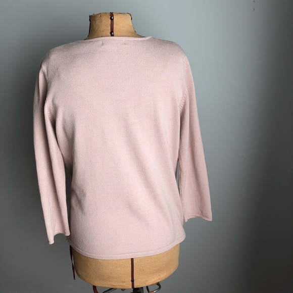 Amari V Neck Dressy Sweater Sequins and Beads Med - Picture 5 of 16